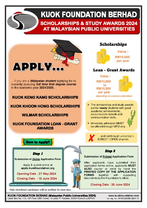 kuok foundation scholarship|Malaysian Public Universities .